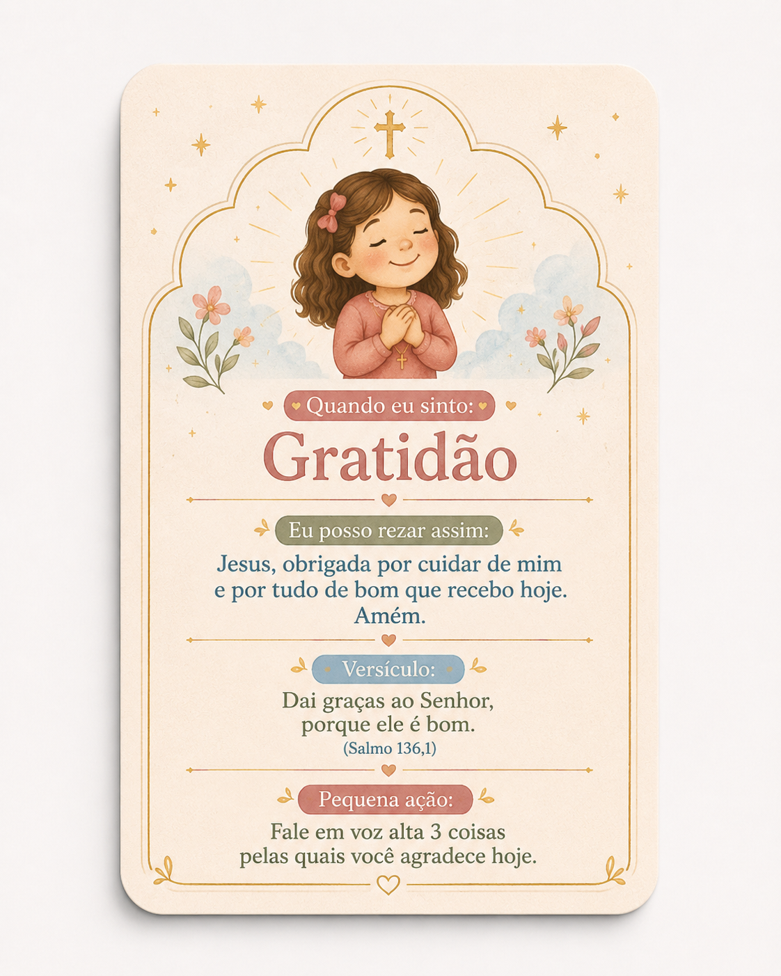 Quando a criança sente gratidão